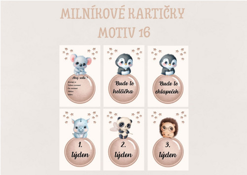 Milníkové kartičky - Motiv 16