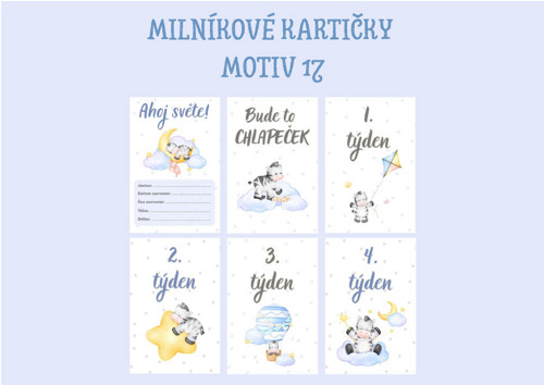 Milníkové kartičky - Motiv 17