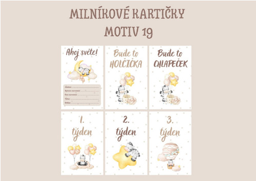 Milníkové kartičky - Motiv 19