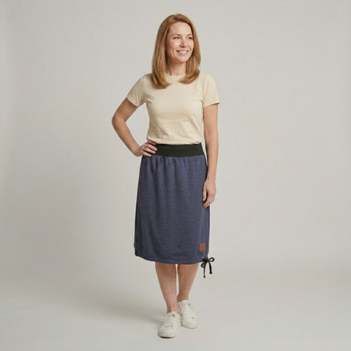 Balonová sukně BRISA / modrý jeans, vel. M - XXL