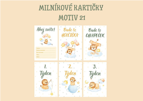 Milníkové kartičky - Motiv 21