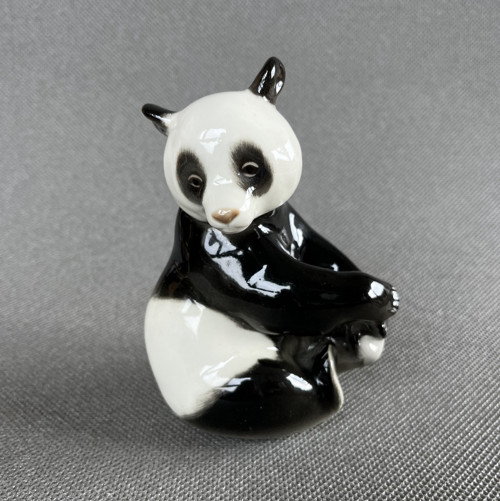 Porcelánová soška Panda 12.5 cm, LFZ Lomonosov