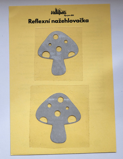 Reflexní nažehlovačka - muchomůrky