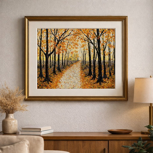 Dech podzimního ticha (3D reliéf, 40x30 cm)