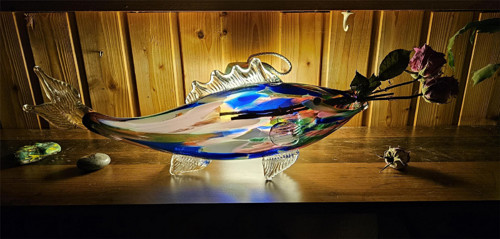 Murano ryba 49 cm - ruční práce