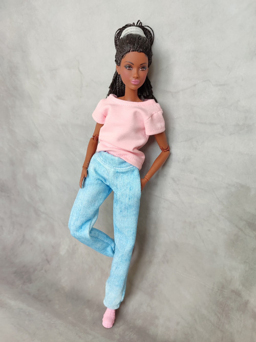 Tepláky jeans pro Barbie — foto 1