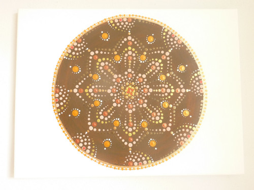 Tekovaná mandala obraz