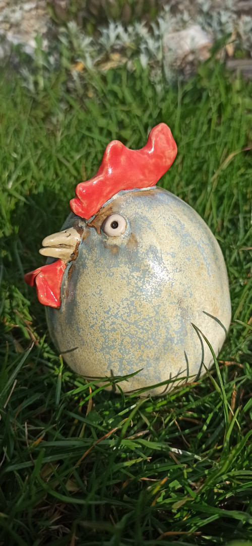 Keramické vajíčko - kuřátko