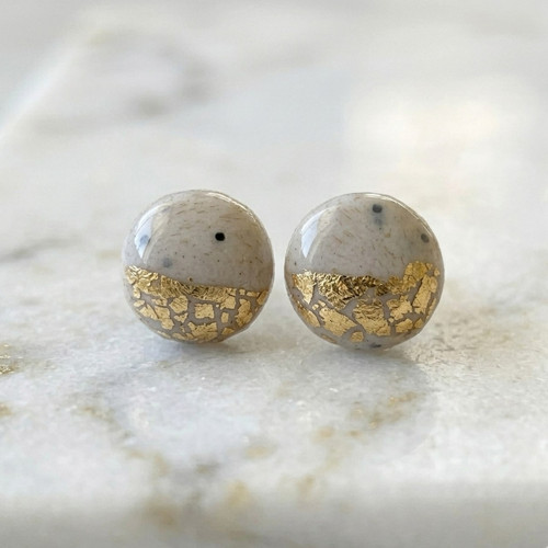 Puzetové naušnice Sparkling Dots 8 mm P006