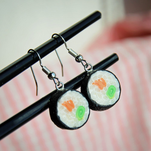 Sushi náušnice visací