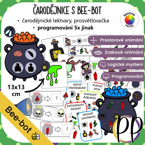 Čarodějnice s Bee-bot - programování (PDF)