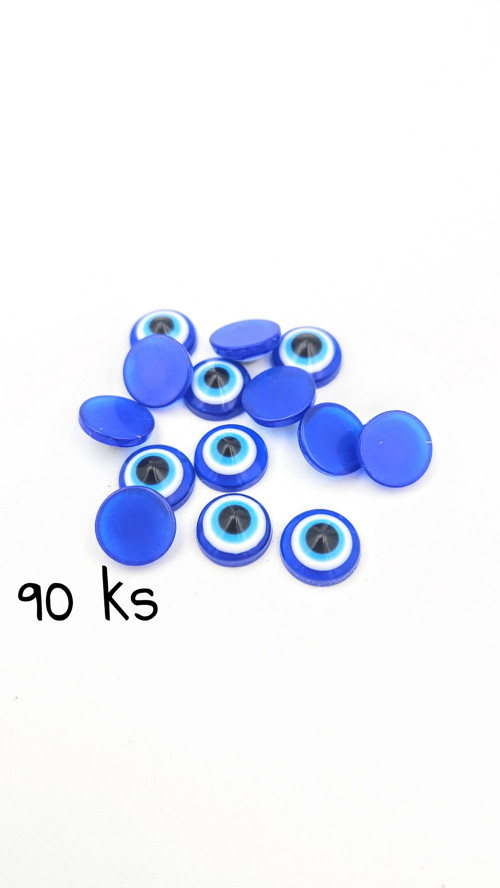 Modré oko - kabošon 9 mm, cca 90 ks
