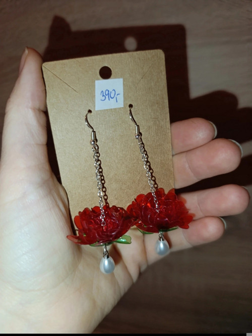PET květ - lotus - červený