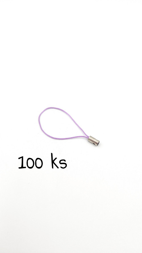 Poutko na přívěsek fialové, 100 ks