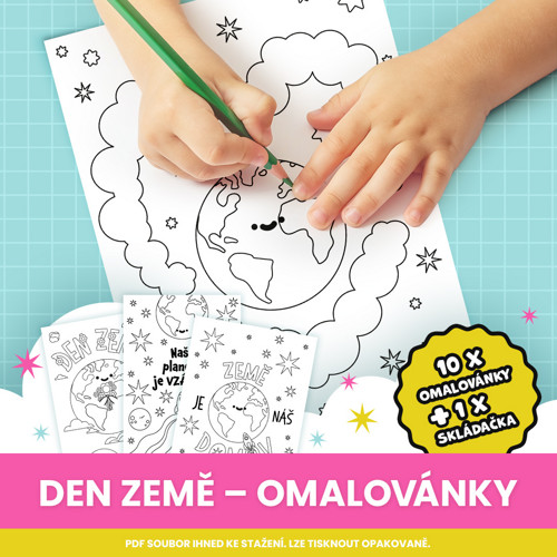 Den Země - omalovánky pro děti