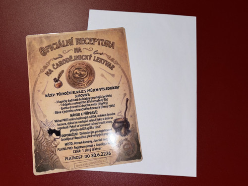 Oficiální receptura na čarodějnický lektvar