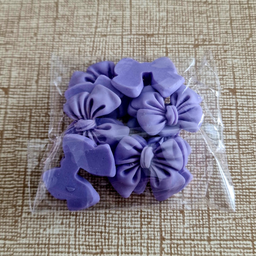 Sada 10 ks ozdobné MAŠLIČKY 23x18 mm (fialové)
