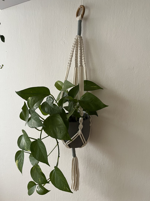 Macrame závěsný květináč