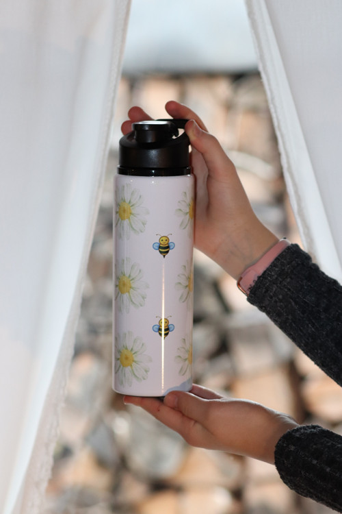AL láhev 750ml kopretina včelky