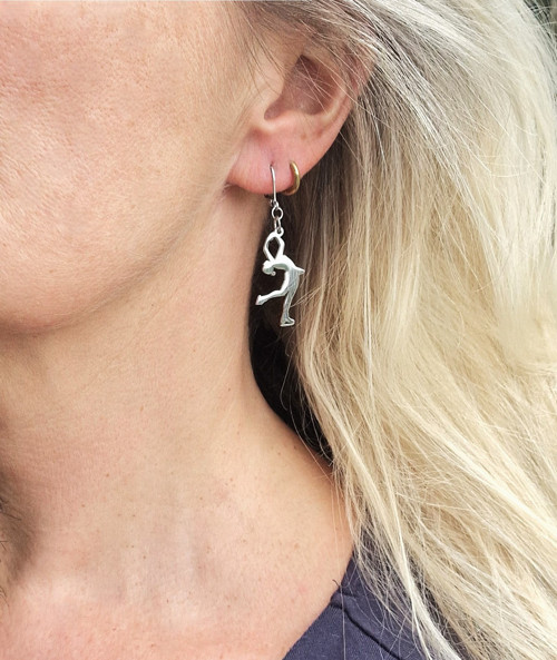 Ocelové náušnice*sport*krasobruslení