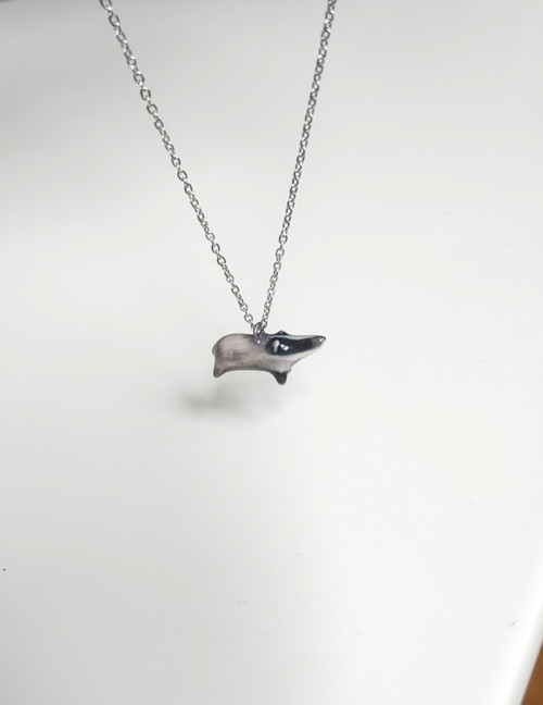 Přívěsek jezevec porcelánový mini