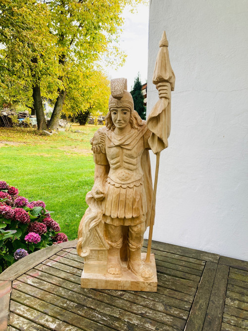 Dřevěná socha sv. Floriána