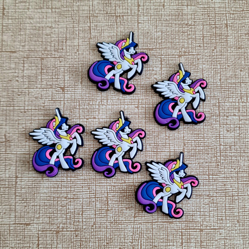 Sada 5 ks barevný JEDNOROŽEC (37x32 mm)