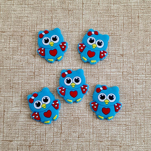 Sada 8 ks modrá SOVA (31x28 mm)