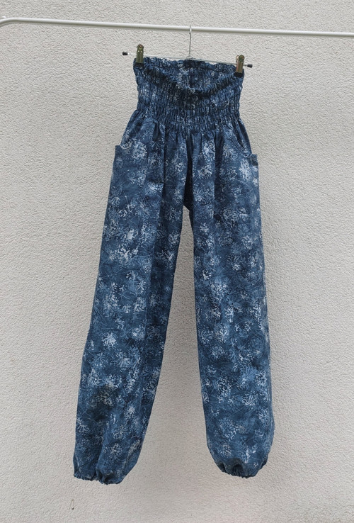 Turecké kalhoty pampeliškové pápěří-bali batik S