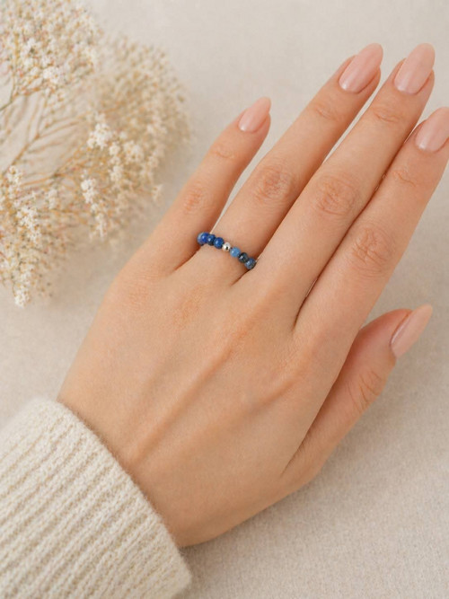 Prstýnek z minerálů,,Lapis lazuli ,,