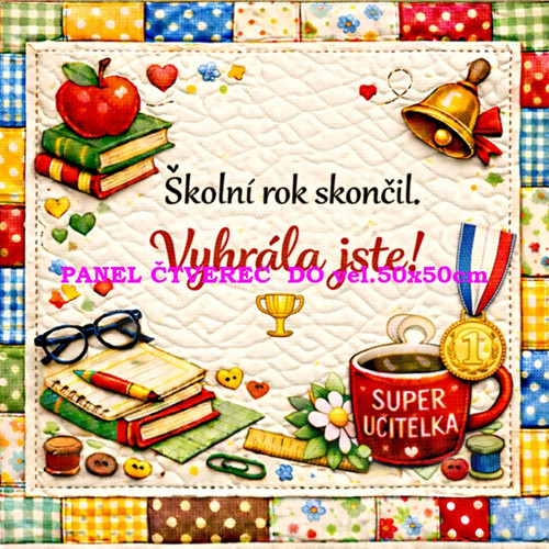 Bavlněný panel - varianty velikostí / 10 x 10cm
