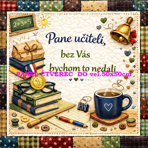 Bavlněný panel - varianty velikostí / 10 x 10cm — foto 1