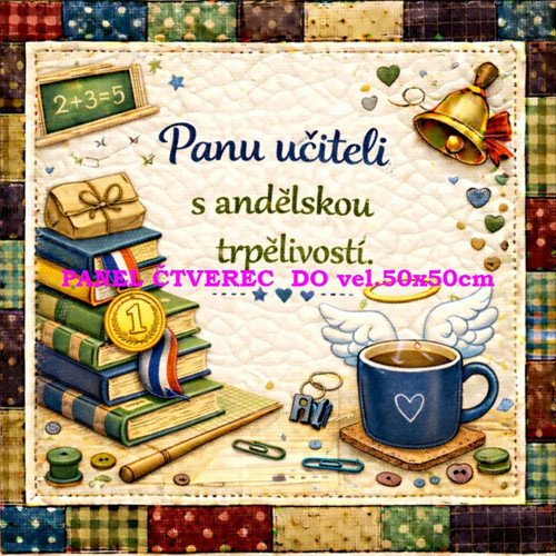 Bavlněný panel - varianty velikostí / 10 x 10cm — foto 1
