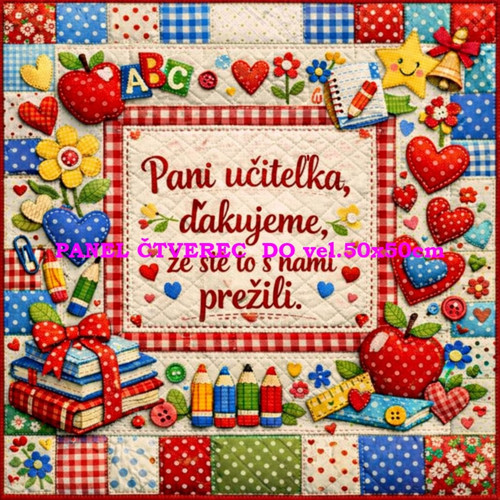 Bavlněný panel - varianty velikostí / 10 x 10cm — foto 1
