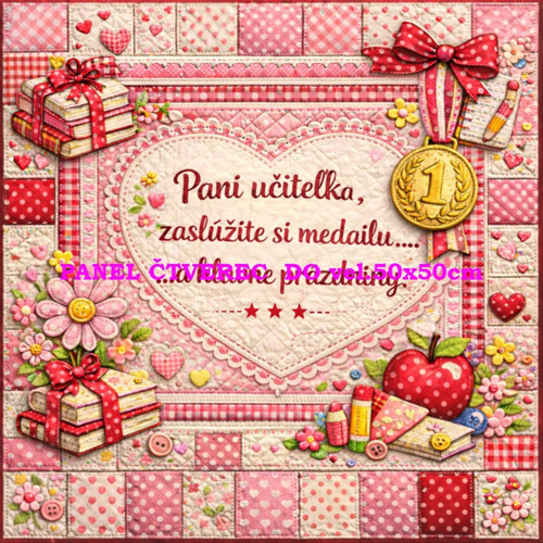 Bavlněný panel - varianty velikostí / 10 x 10cm — foto 1