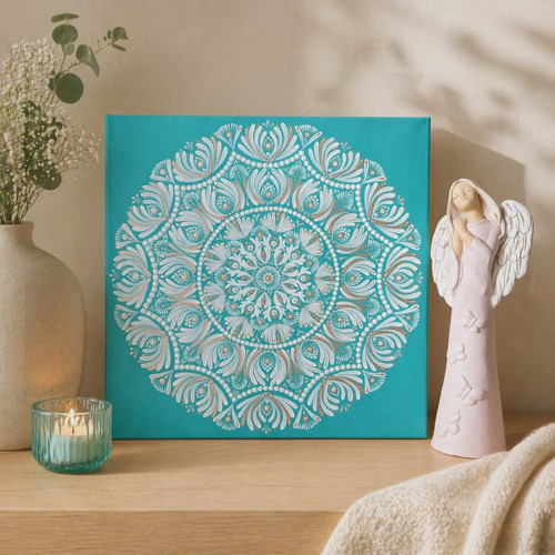 Mandala " Harmonie " - 50 x 50 cm