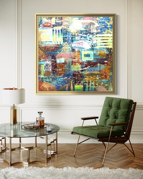 City Pulse, 100x100cm