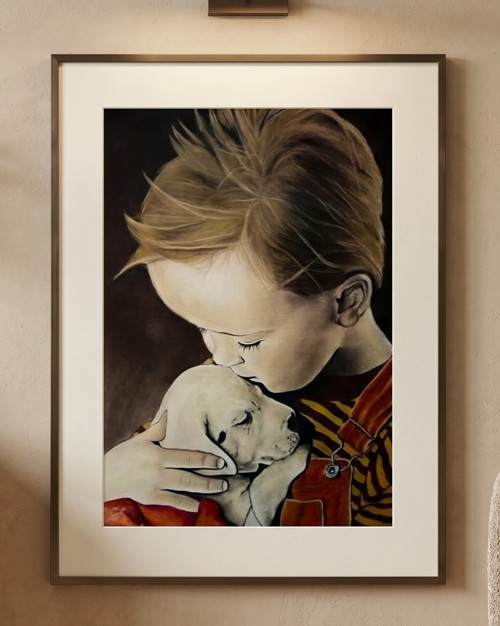 Čistá radost – Originální pastel A2