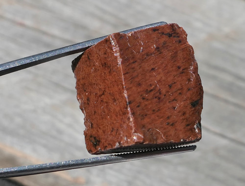 Surový obsidián mahagonový , moka V3895