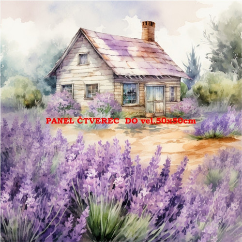 Bavlněný panel - varianty velikostí / 10 x 10cm