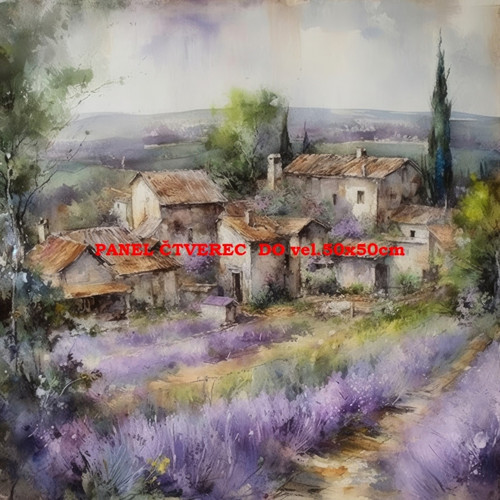 Bavlněný panel - varianty velikostí / 10 x 10cm