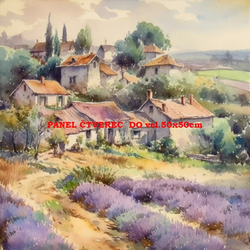 Bavlněný panel - varianty velikostí / 10 x 10cm