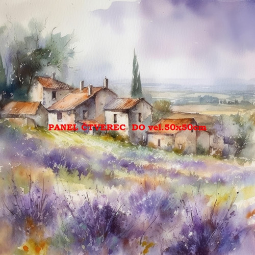 Bavlněný panel - varianty velikostí / 10 x 10cm