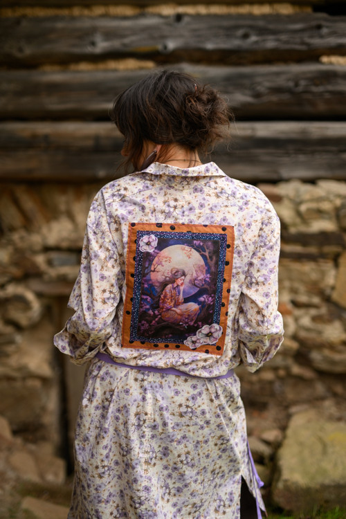 Girl in a Japanese garden...