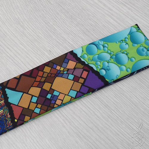 Barevná elastická čelenka - Pop-art