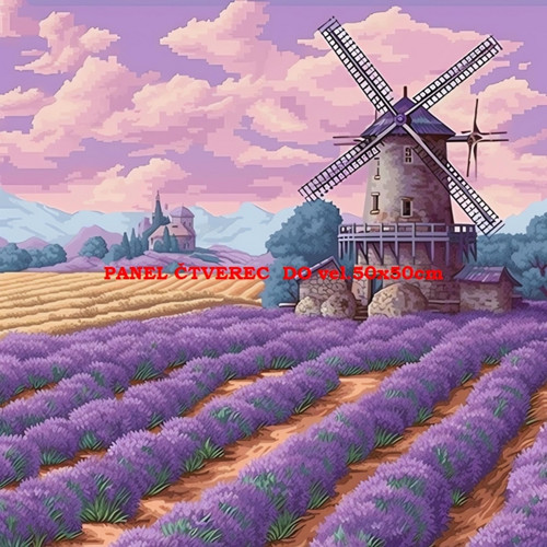 Bavlněný panel - varianty velikostí / 10 x 10cm