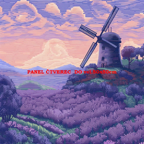 Bavlněný panel - varianty velikostí / 10 x 10cm