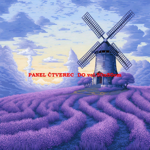 Bavlněný panel - varianty velikostí / 10 x 10cm