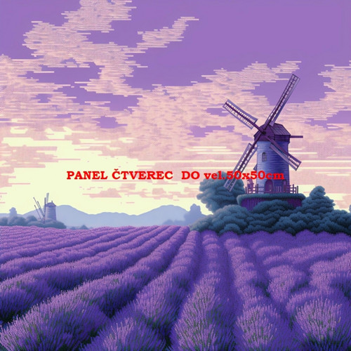 Bavlněný panel - varianty velikostí / 10 x 10cm