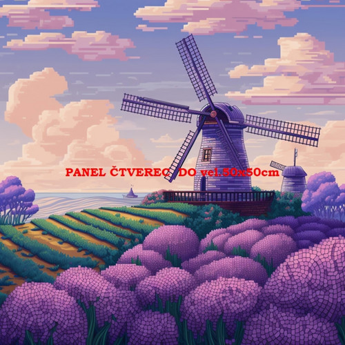 Bavlněný panel - varianty velikostí / 10 x 10cm — foto 1